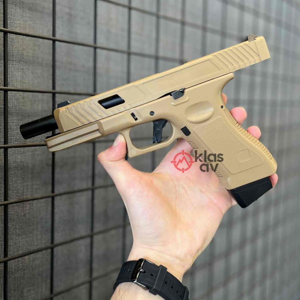 VG1 Blowback GreenGas Airsoft Tabanca Tan (Polimer Gövde)