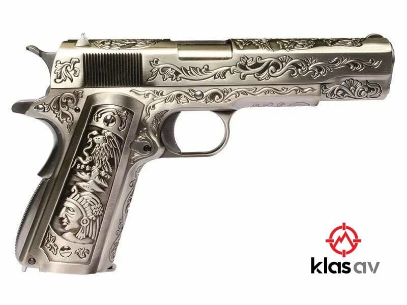 WE Colt 1911 ETCHED GBB Airsoft Tabanca Gravür İşlemeli