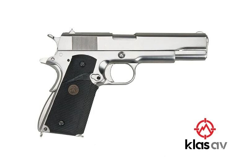 WE Colt 1911 A1 Silver Pro Grips  Blowbackli Airsoft Tabanca 6mm
