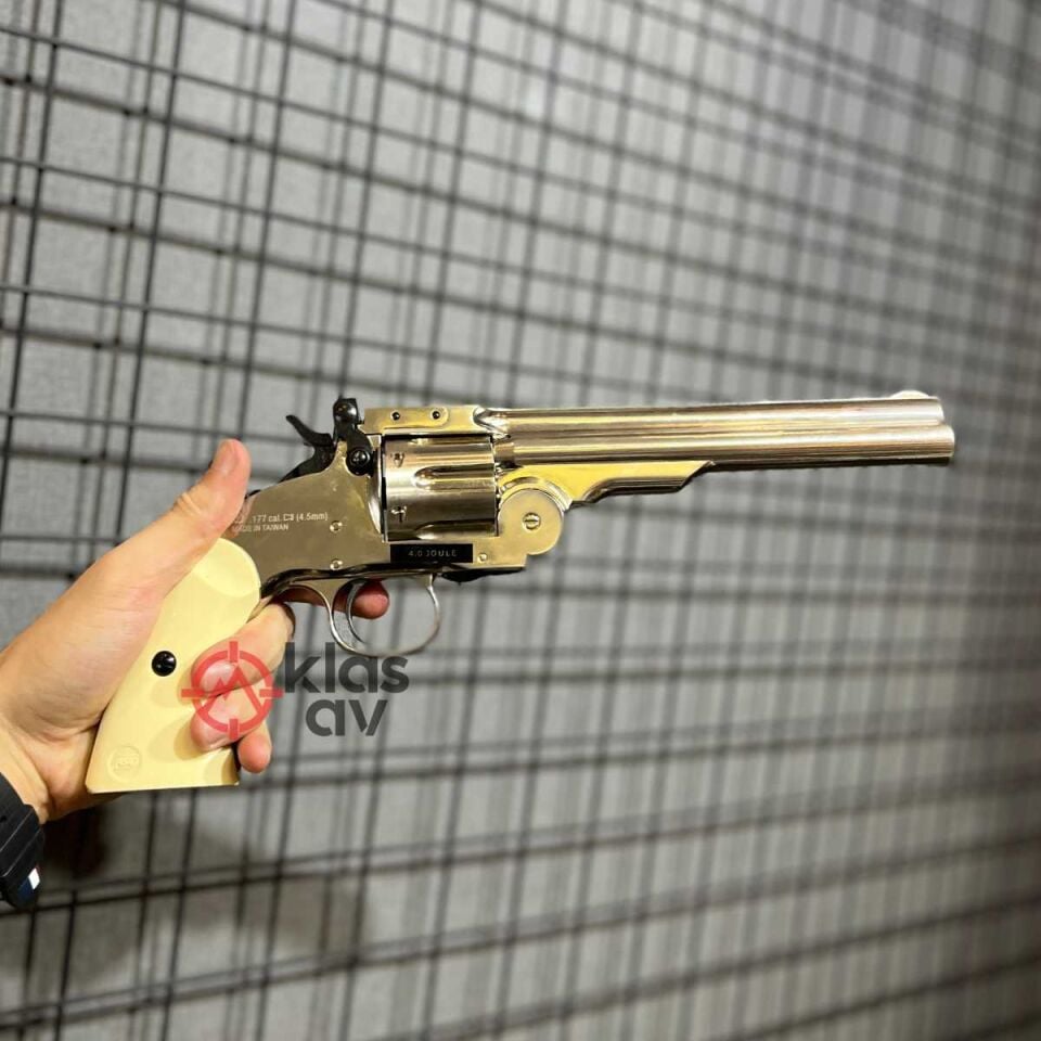 ASG Schofield 6'' Gümüş 4.5mm Pellet Havalı Tabanca