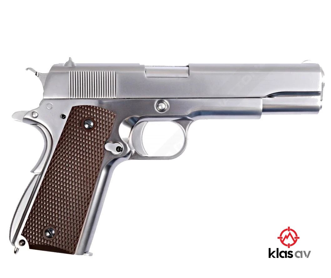 WE COLT 1911 Silver Blowbackli Airsoft Tabanca 6mm