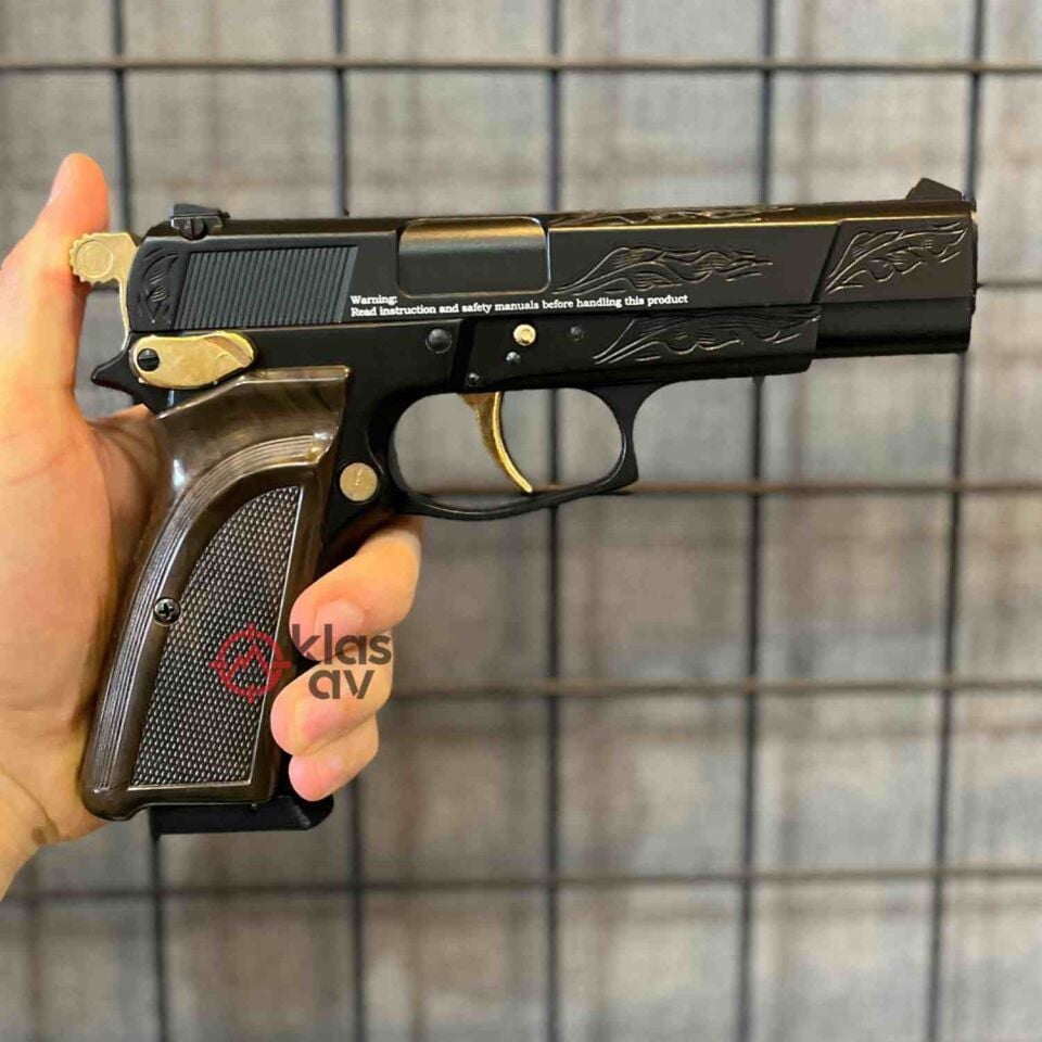 EKOL ES 66 Havalı Tabanca İşlemeli Siyah - 4.5 mm