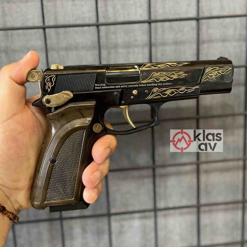 EKOL ES 66 Havalı Tabanca İşlemeli Siyah - 4.5 mm