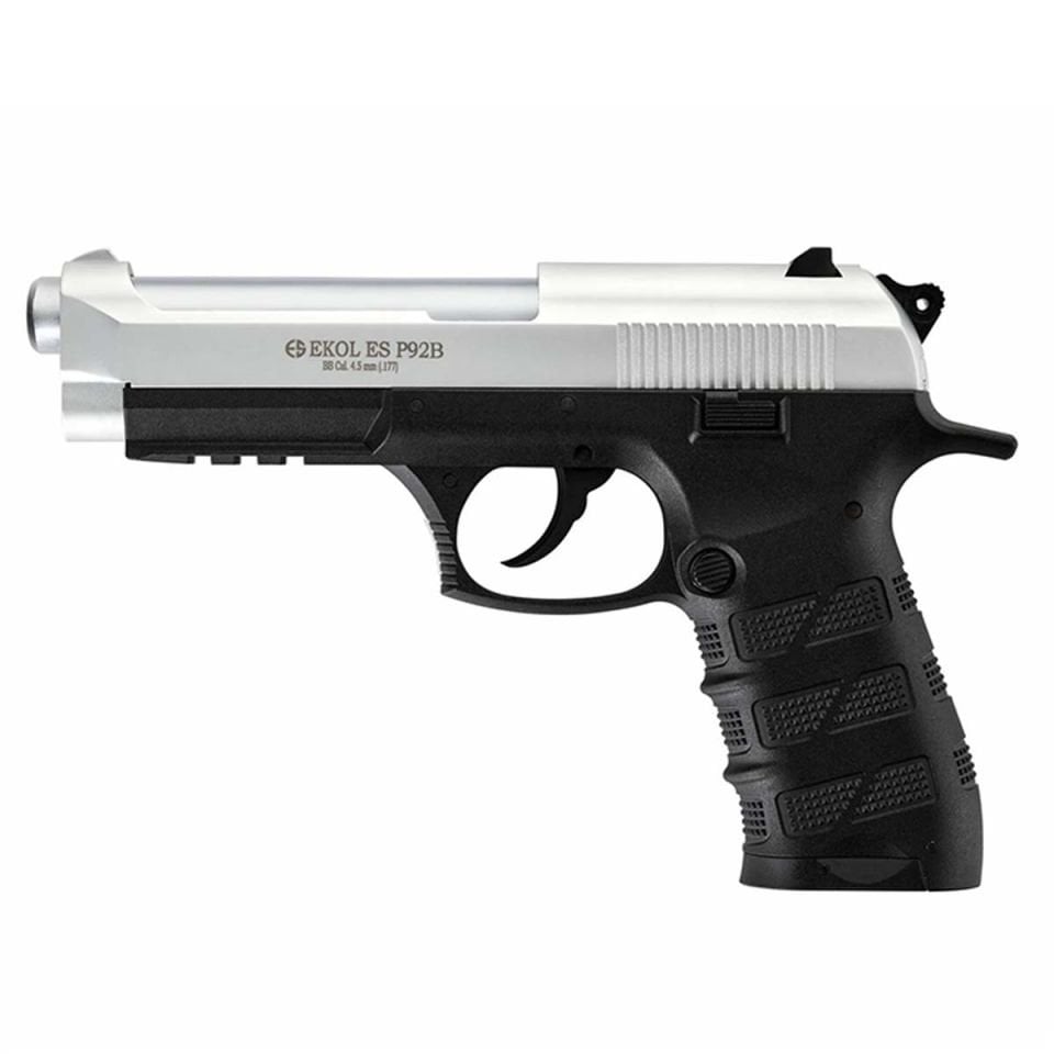 EKOL S P92 Blowback Havalı Tabanca Beyaz Polimer 4.5 mm