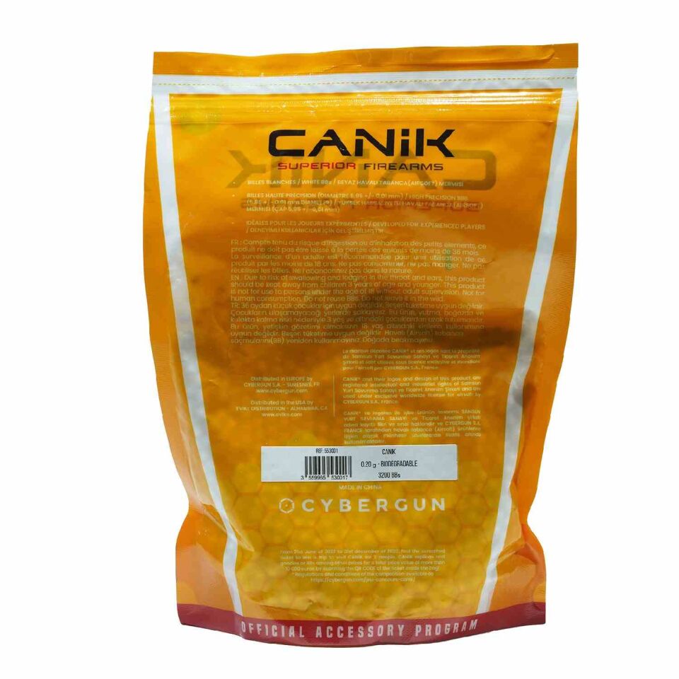 Canik Bio BB 0.20 gr 6mm Airsoft BB Mermi