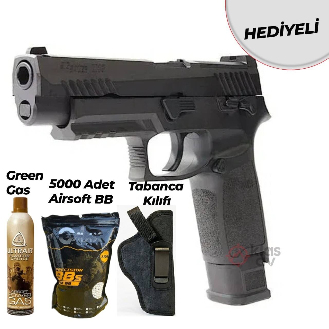 Sig Sauer Proforce P320 M17 Airsoft Tabanca Siyah(Blowback-GreenGas)