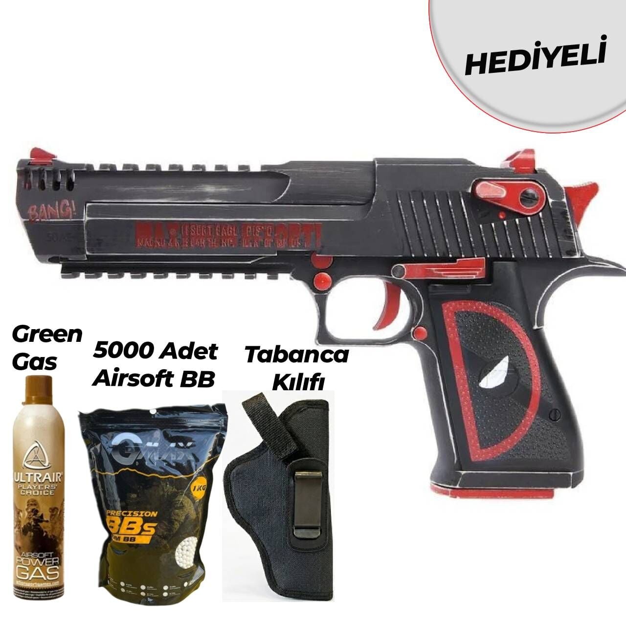 Cybergun Desert Eagle L.50AE Deadpool Edition GBB Airsoft Tabanca