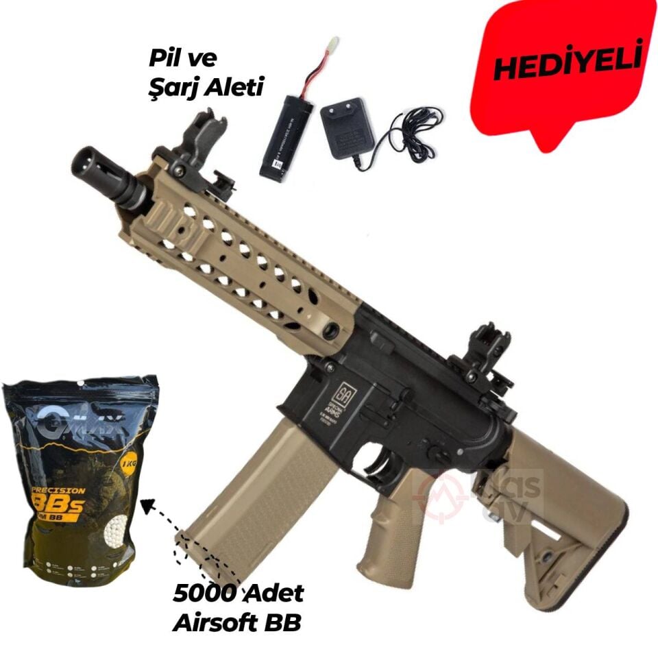 Specna Arms SA-F01 FLEX GATE X-ASR Siyah Tan Airsoft Tüfek