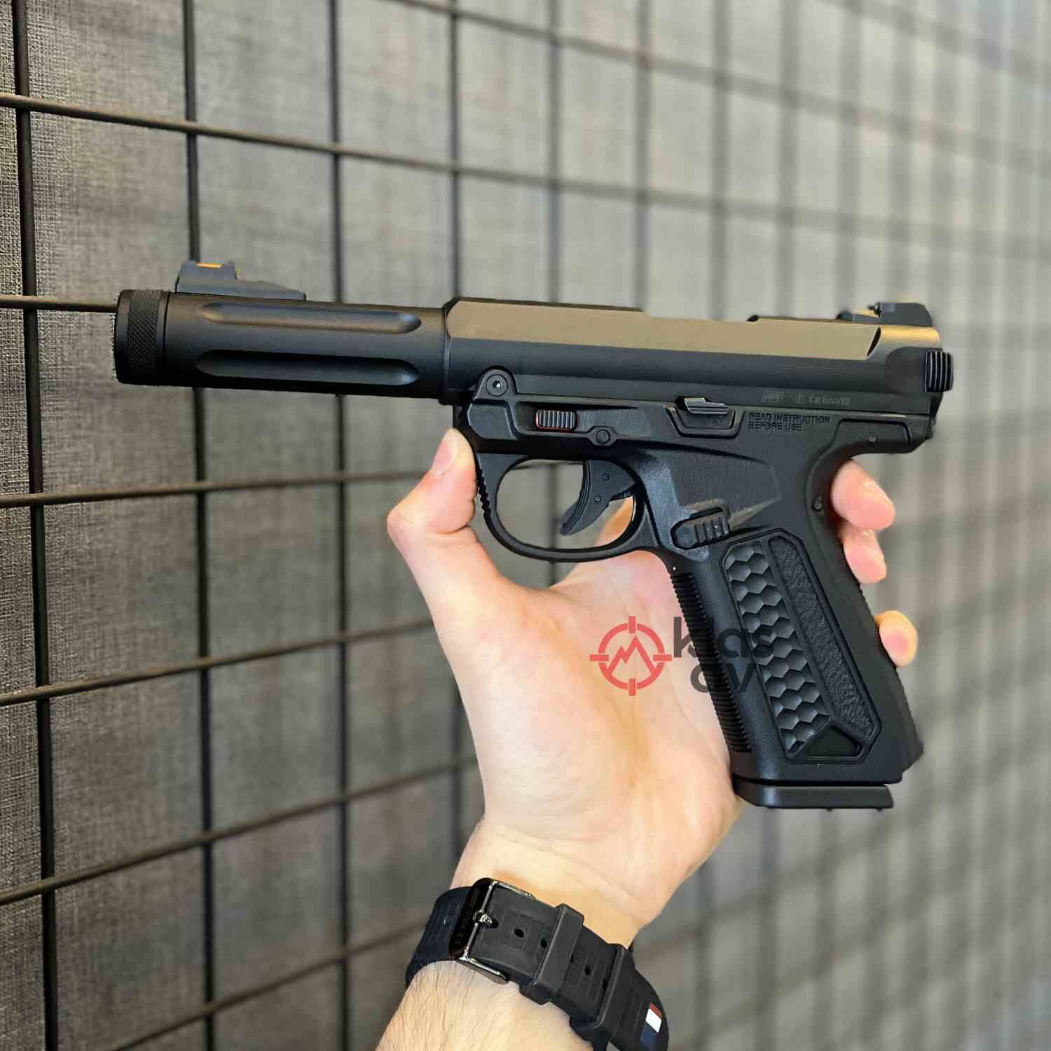 Action Army AAP-01 Assassin Siyah GBB Airsoft Tabanca (Yarı Otomatik)