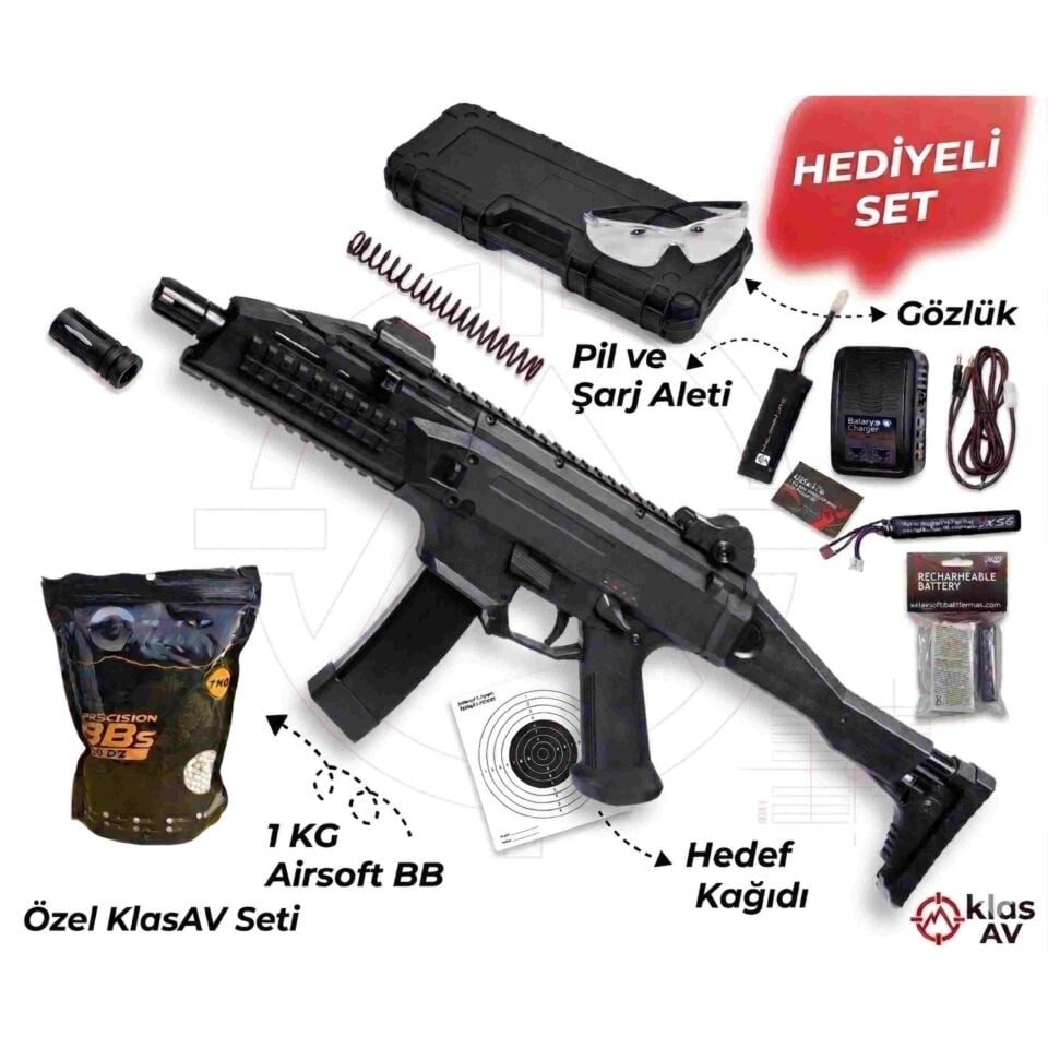 ASG CZ Scorpion EVO 3 A1 ATEK Siyah AEG Airsoft Tüfek