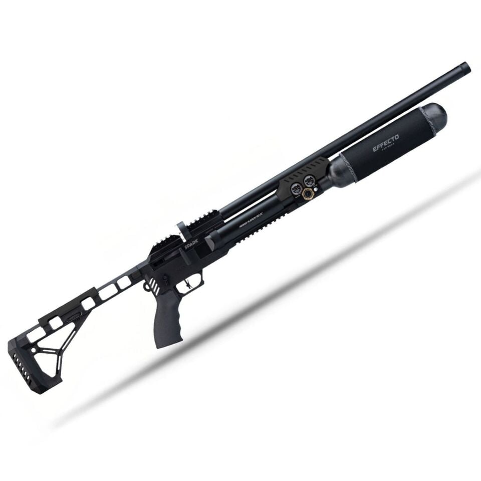 Huğlu Effecto Spark Siyah CR-500 Karbon Tüplü PCP Havalı Tüfek (100cc Plenum)