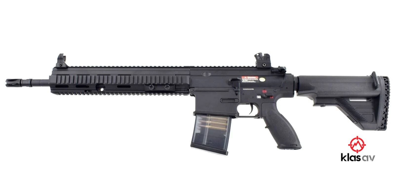 Golden Eagle HK417 Full Metal 70BB Midcap Şarjörlü Mosfet CERACOTE Airsoft Tüfek