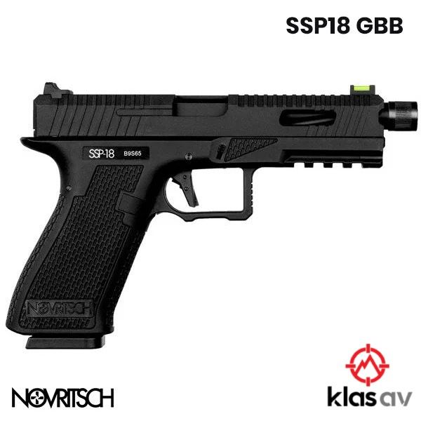 NOVRITSCH SSP18 Airsoft Tabanca Siyah (GrenGas-Blowback)