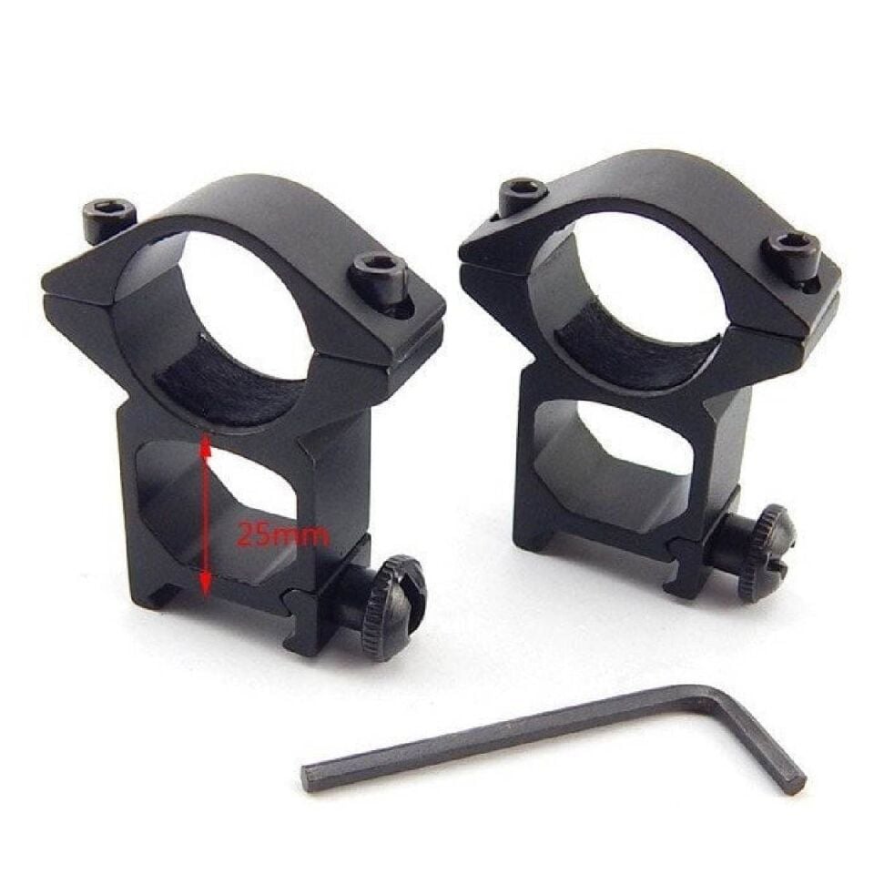 Nikula 22mm Dürbün Ayağı Yüksek Profil (25.4mm Tüp Çapı)