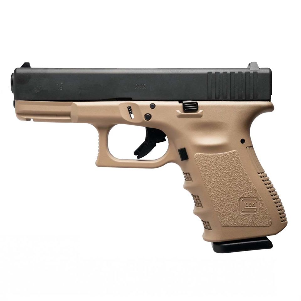 WE Glock 19 GEN4 GreenGas-Blowbackli Tan/Siyah Airsoft Tabanca 6mm
