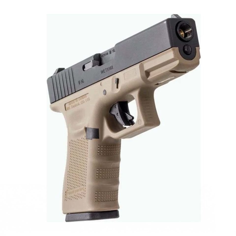 WE Glock 19 GEN4 GreenGas-Blowbackli Tan/Siyah Airsoft Tabanca 6mm