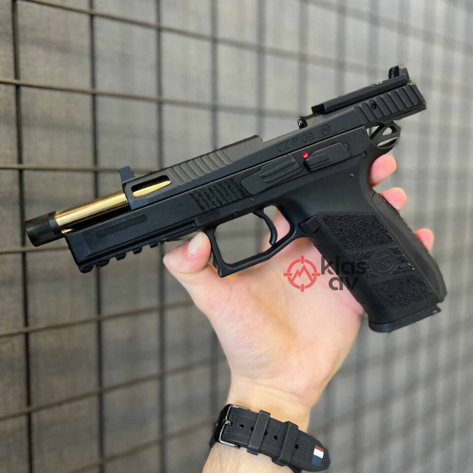 ASG CZ P09 Optic Blowback Airsoft Tabanca (Ayak ve Çantalı)