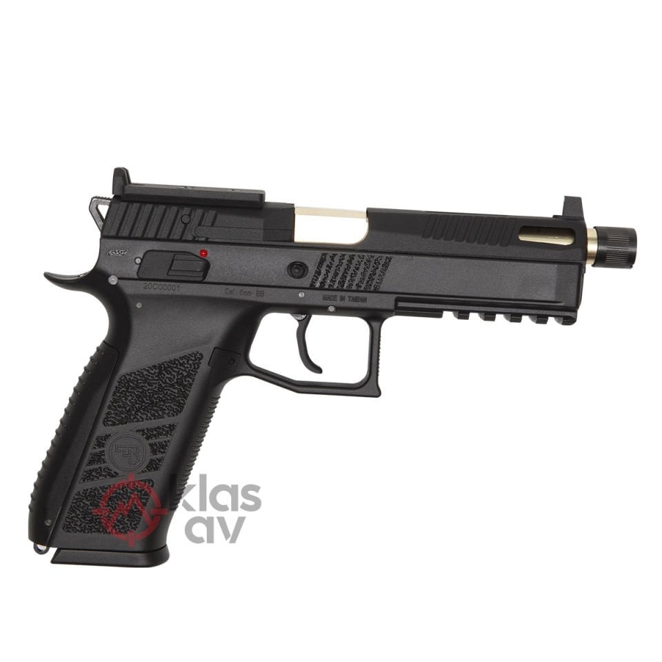 ASG CZ P09 Optic Blowback Airsoft Tabanca (Ayak ve Çantalı)