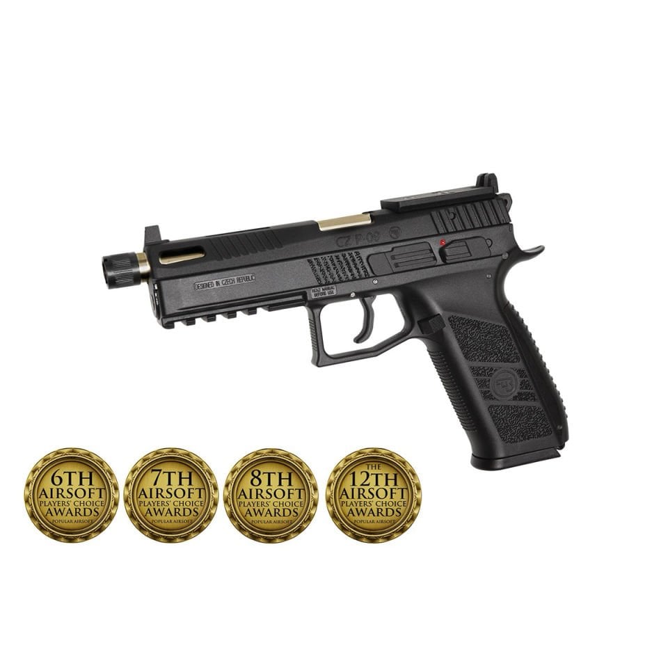 ASG CZ P09 Optic Blowback Airsoft Tabanca (Ayak ve Çantalı)