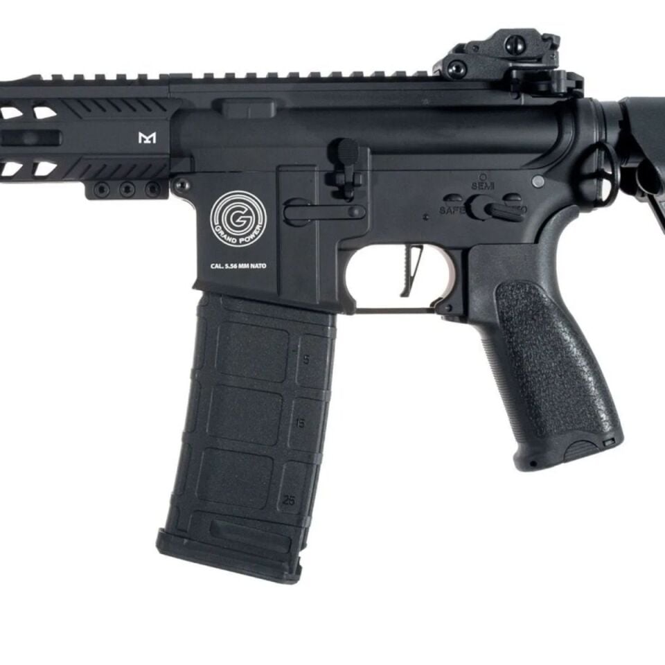 Delta Armory Grand Power AR15 13'' M-Lok ALPHA Siyah Airsoft Tüfek (Tam Metal)
