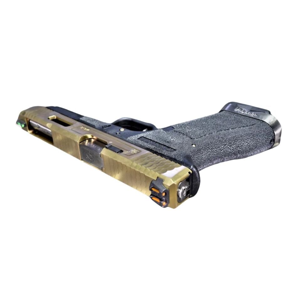 WE Glock G34 Gen4 Titanium Gold GBB Airsoft Tabanca (Green Gas)