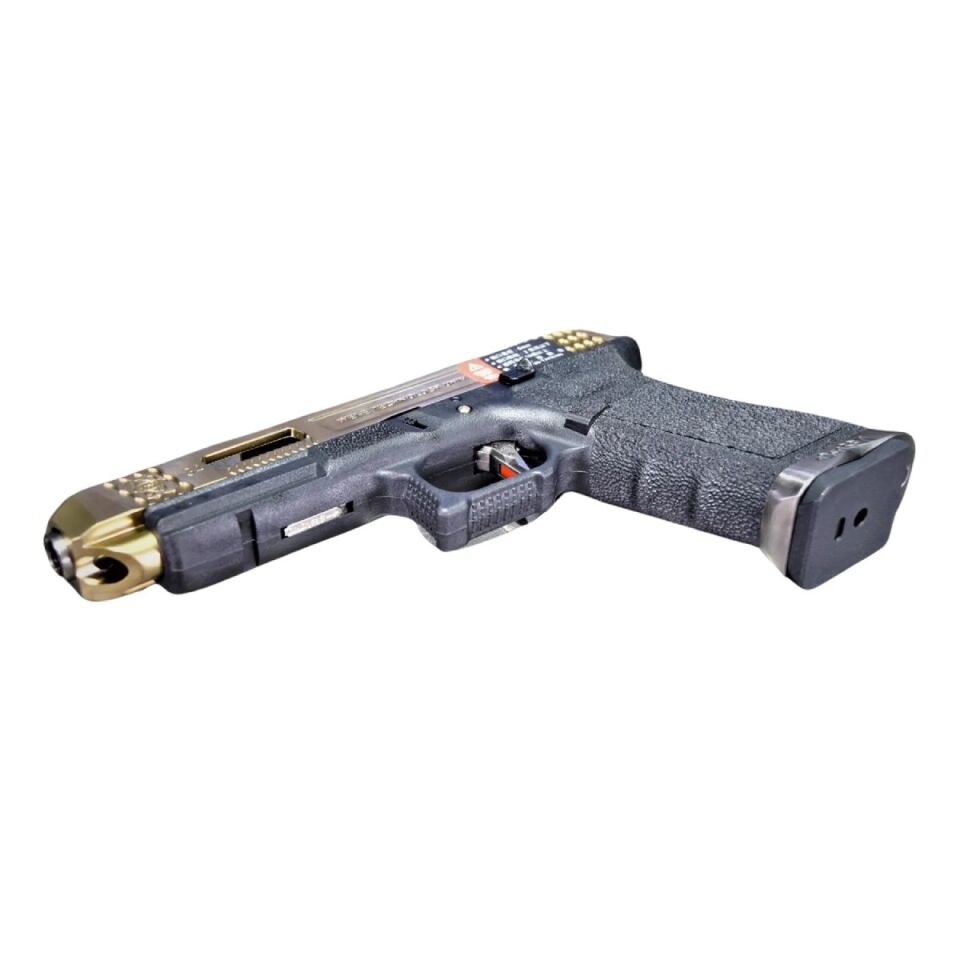 WE Glock G34 Gen4 Titanium Gold GBB Airsoft Tabanca (Green Gas)