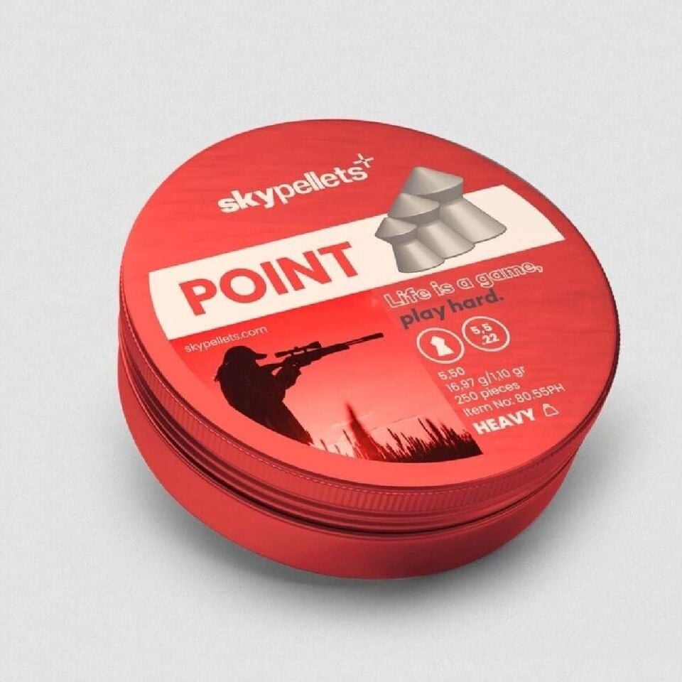 SkyPellets 5.5 mm Heavy Point Havalı Tüfek Saçması (250 Adet)