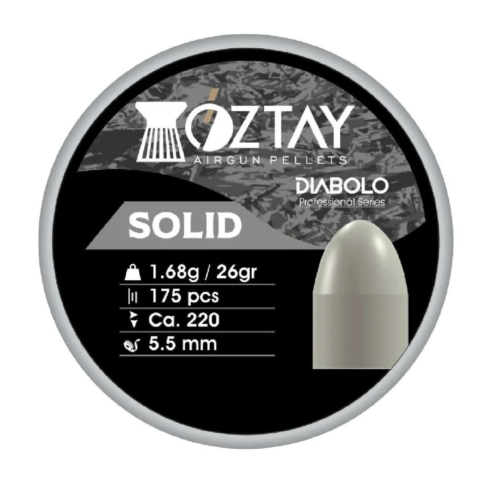 Öztay Solid 5.5mm 26 Grain Havalı Tüfek Saçması (175 Adet)