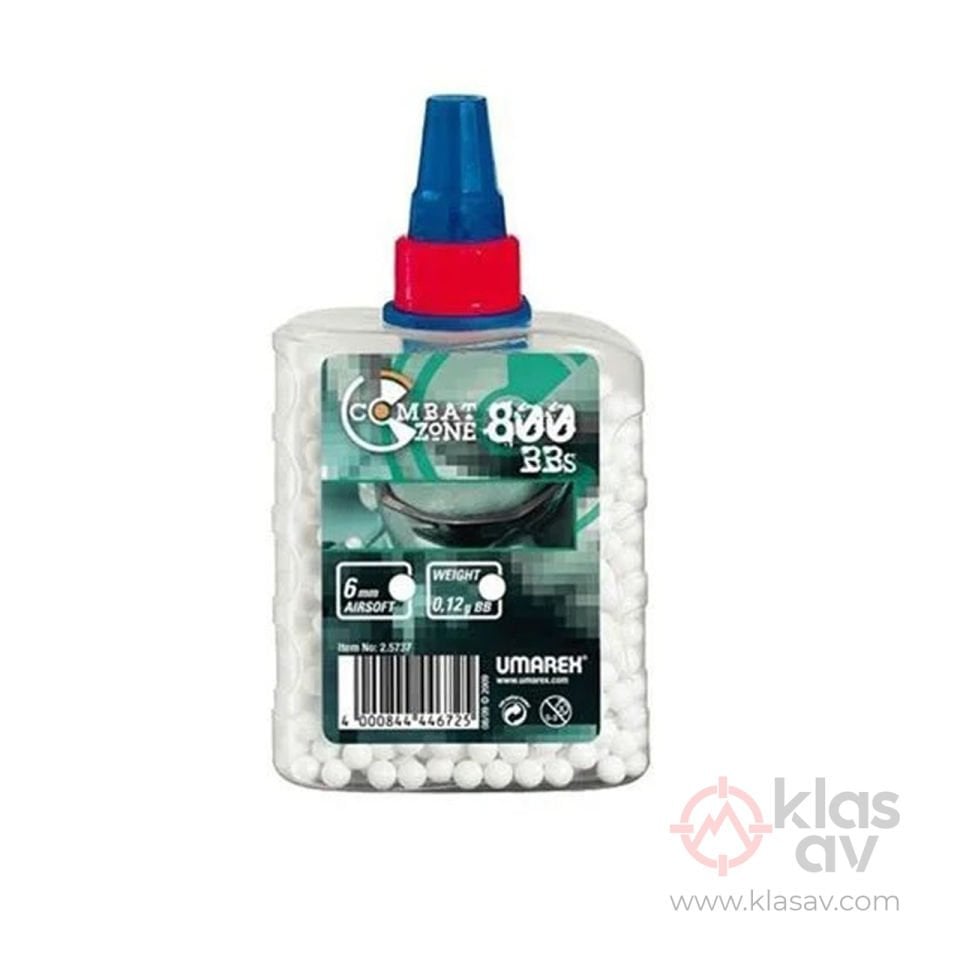 UMAREX Combat Zone Airsoft BB 0,12G Beyaz 800 Adet
