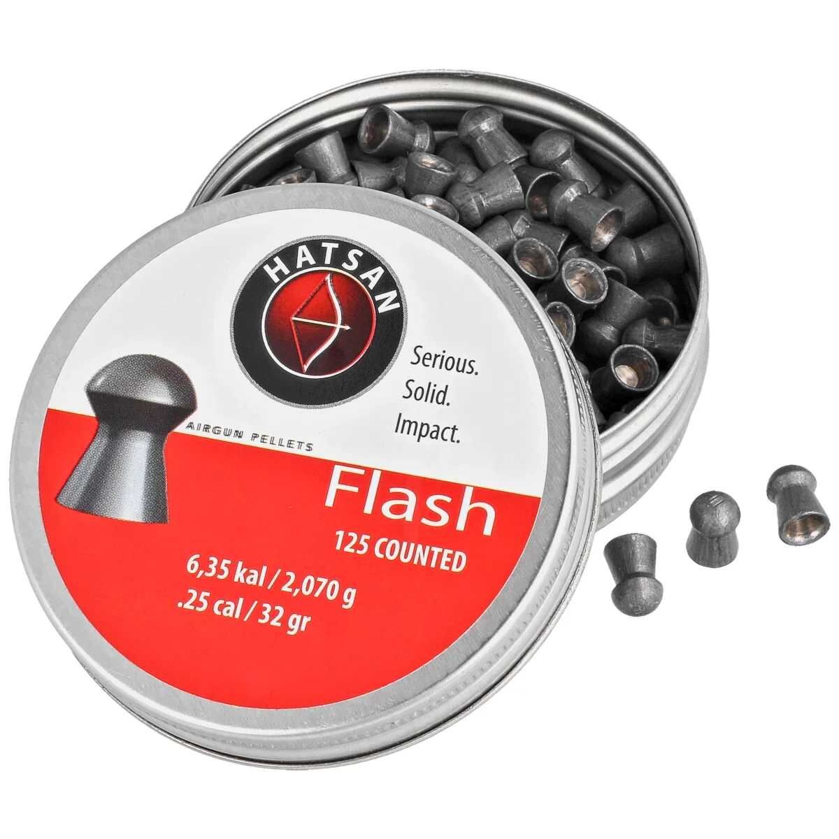 Hatsan Flash 6.35 mm 32 Grain Havalı Tüfek Saçması (125 Adet)