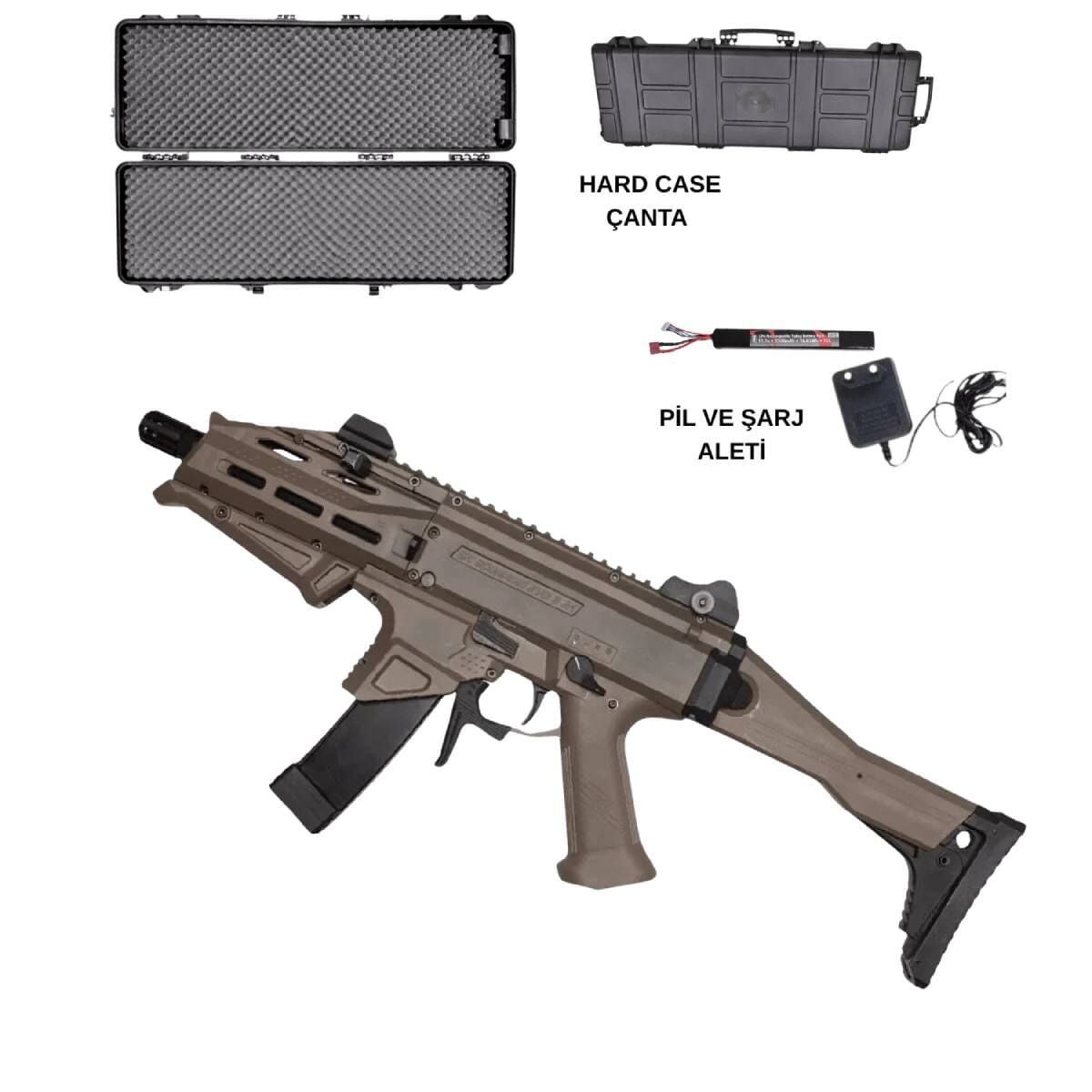 ASG CZ Scorpion EVO 3 ATEK FDE Airsoft Tüfek Seti