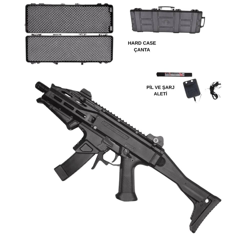 ASG CZ Scorpion EVO 3 ATEK Siyah Airsoft Tüfek Seti