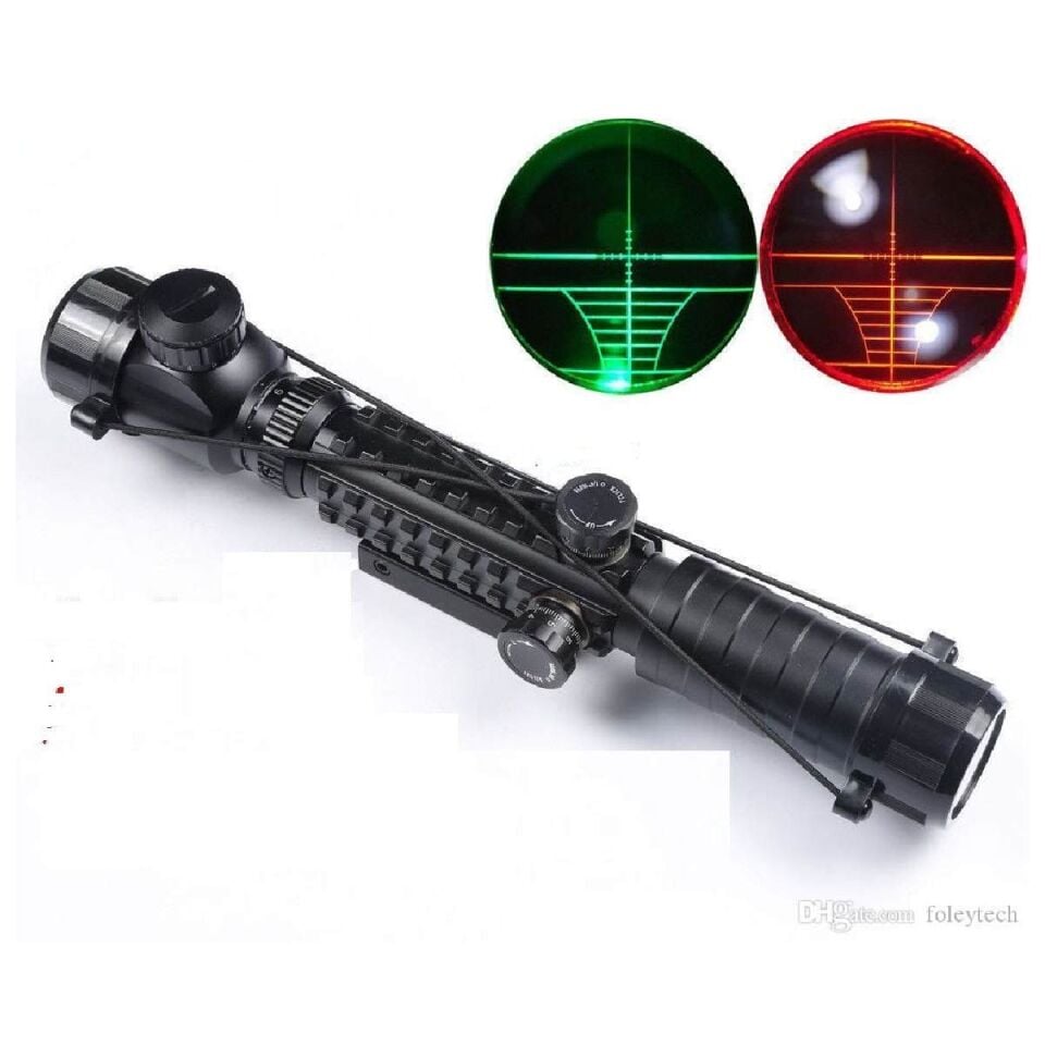 Spike 3-9x32 EG Çift Işıklı Zoomlu Tüfek Dürbünü (11 mm Ayaklı)