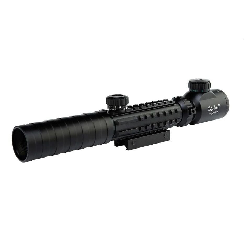 Spike 3-9x32 EG Çift Işıklı Zoomlu Tüfek Dürbünü (11 mm Ayaklı)