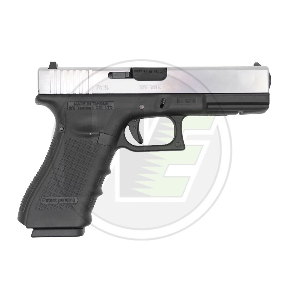 WE Glock 17 Gen4 Gümüş (Silver) Blowback Airsoft Tabanca