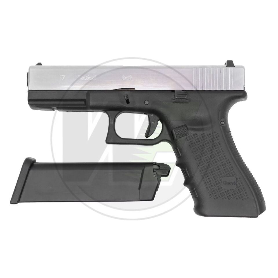 WE Glock 17 Gen4 Gümüş (Silver) Blowback Airsoft Tabanca