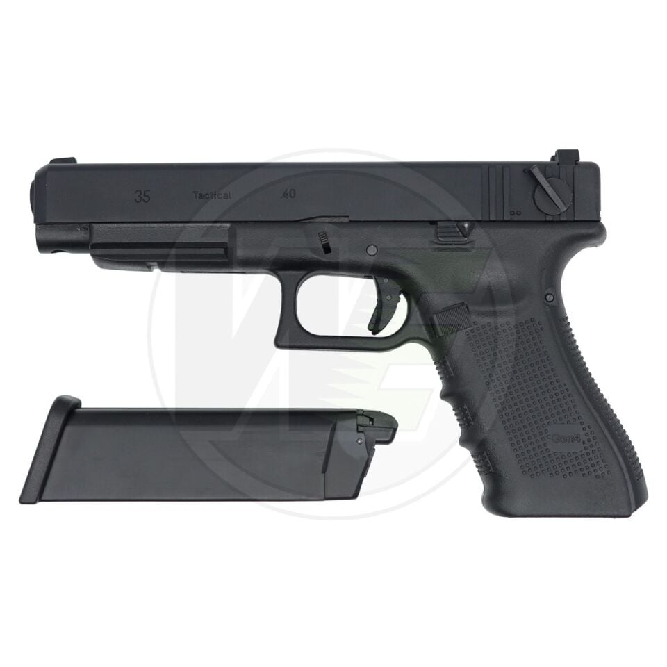 WE Glock 35 Gen4 Siyah Full Otomatik Blowback Airsoft Tabanca