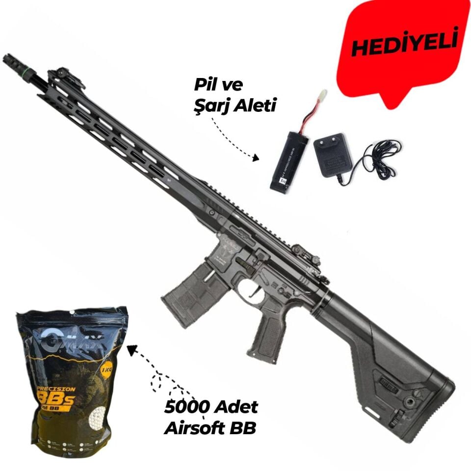 ICS Airsoft CXP-MARS.II DMR S3 Siyah Airsoft Tüfek
