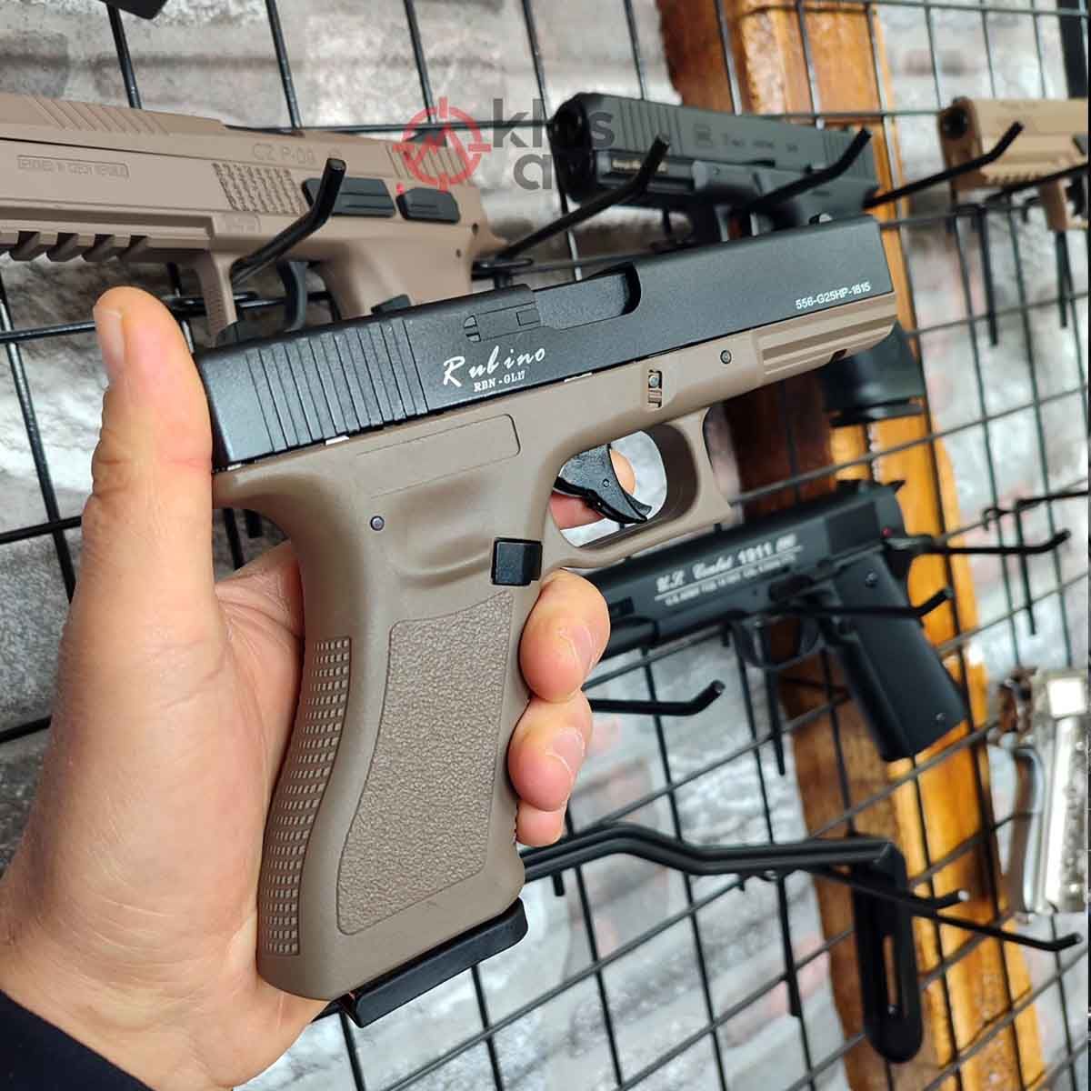 Rubino RBN-GL17 Glock 17 Blowback Havalı Tabanca Çöl