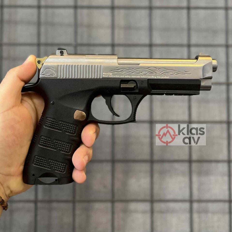 Ekol Es P92B Blowback Füme Altın İşlemeli Havalı Tabanca 4.5mm