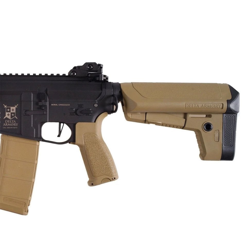 Delta Armory AR15 SilentOps 9” Charlie Airsoft Tüfek TAN Pil Şarj Aleti Dahil
