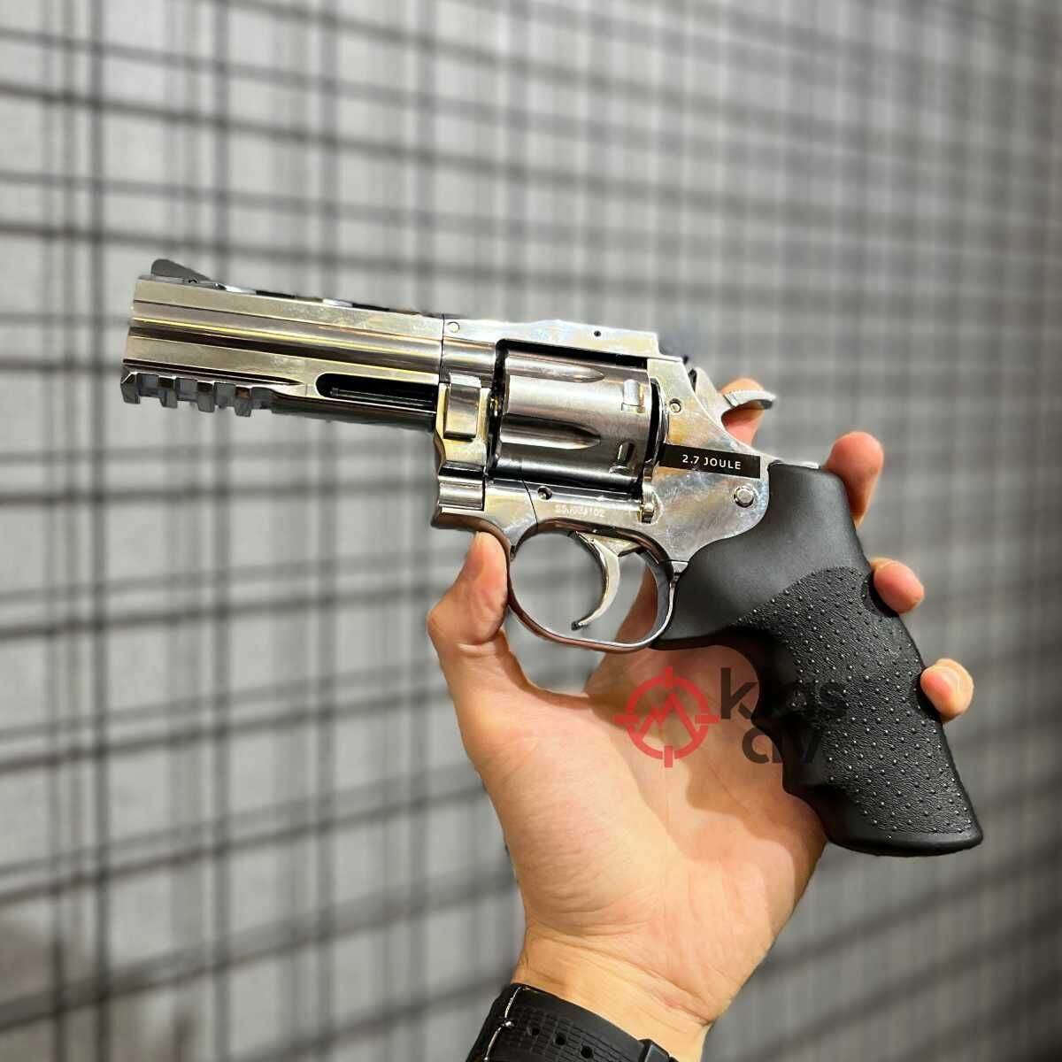 ASG Dan Wesson 715 4'' Parlak Krom Toplu Havalı Tabanca