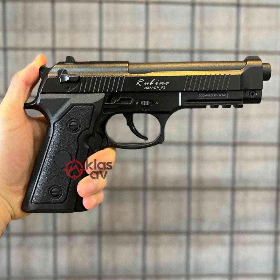 Rubino CP92 Havalı Tabanca Full Metal Siyah