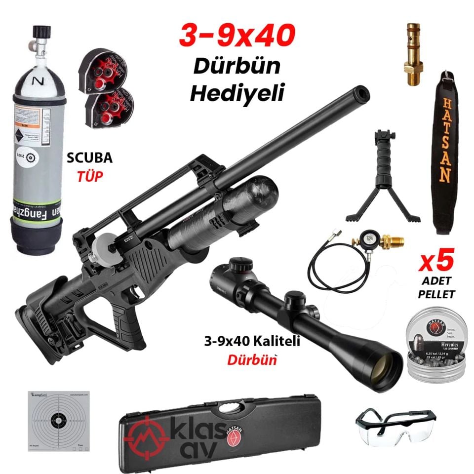 Full Set Hatsan Blitz Tam Otomatik-Seri Atış PCP Havalı Tüfek