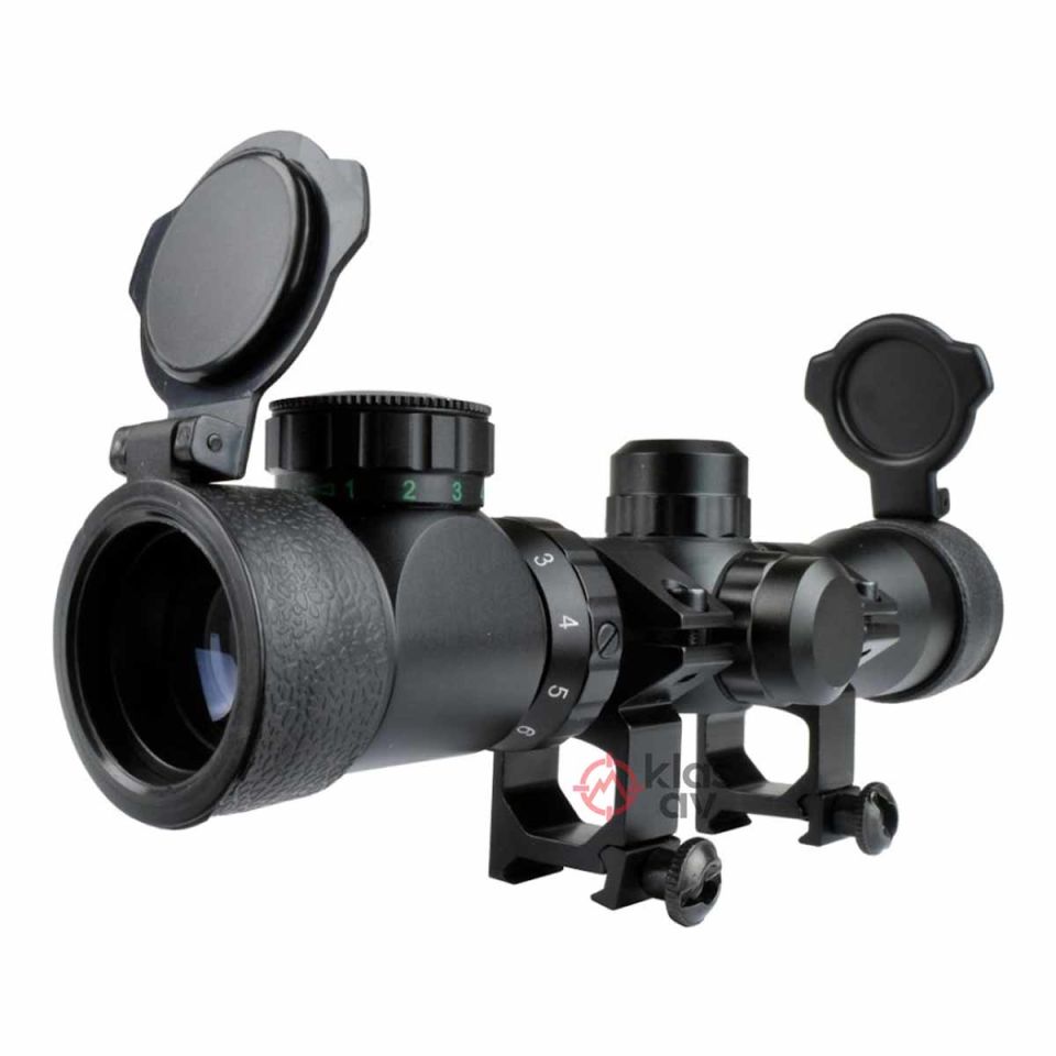 Spike 2-6x28 Zoomlu Hedef Çizgili-Çift Işıklı Tüfek Dürbünü