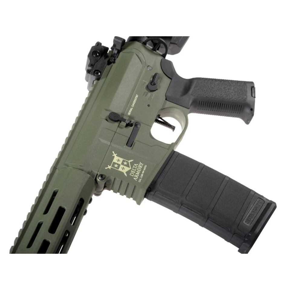 Delta Armory AR15 M-LOK 10'' SilentOps Charlie Haki AEG Airsoft Tüfek