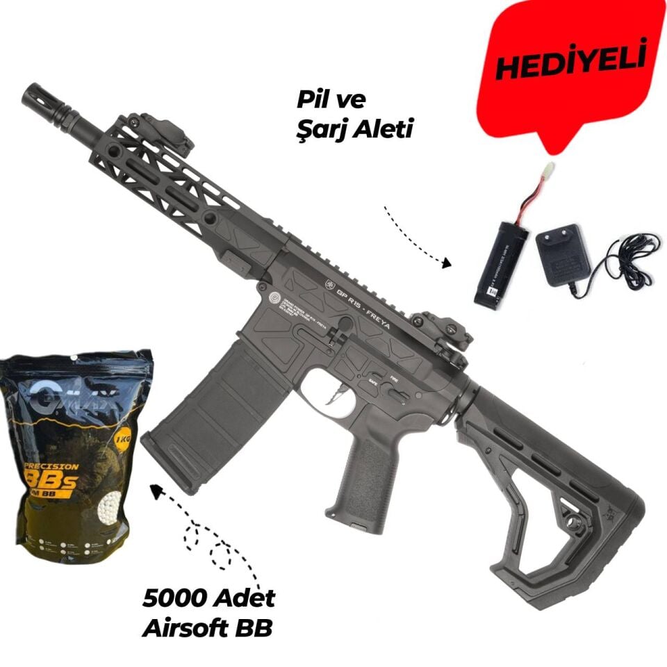 Delta Armory FREYA R15 M-LOK 7'' Siyah AEG Airsoft Tüfek
