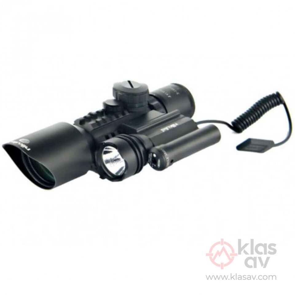Nikula 3-10x42 Zoomlu Çift Işıklı Lazerli Tüfek Dürbünü - Klas Av