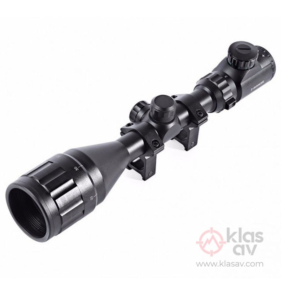 Nikula 3-9X50 AOEG Zoomlu Çift Işıklı Tüfek Dürbünü - Klas Av