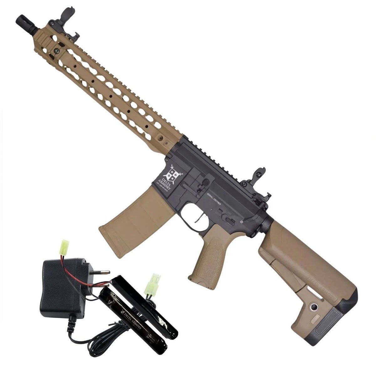 Delta Armory AR15 URX3 12'' Bravo Airsoft Tüfek (Pil+Şarj Aleti)
